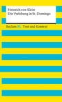 Die Verlobung in St. Domingo. Textausgabe mit Kommentar und Materialien  Untertitel Reclam XL â€“ Text und Kontext