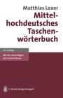 Mittelhochdeutsches TaschenwÃ¶rterbuch